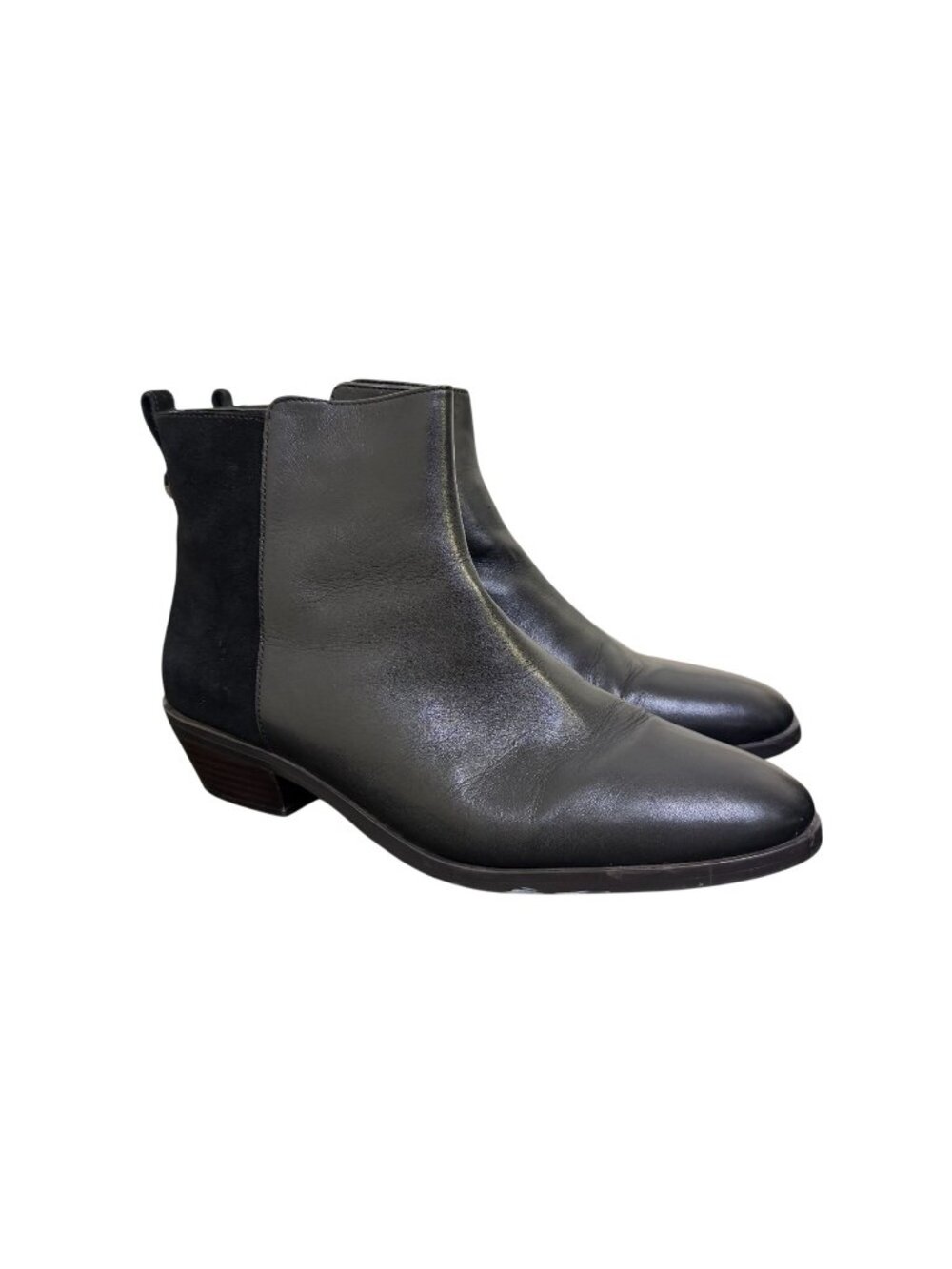 Coach Carmen Semi Mat Suede Black Ankle Boots 10